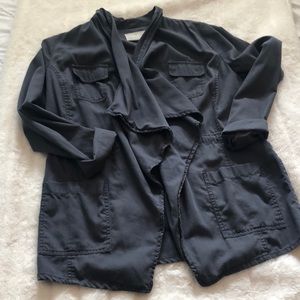 Caslon draped collar jacket